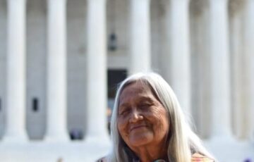 Apache stronghold leaders gathered at the U.S. Supreme Court