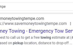 Tow Truck Tempe - Ranked 5th on Google 9-9-2024